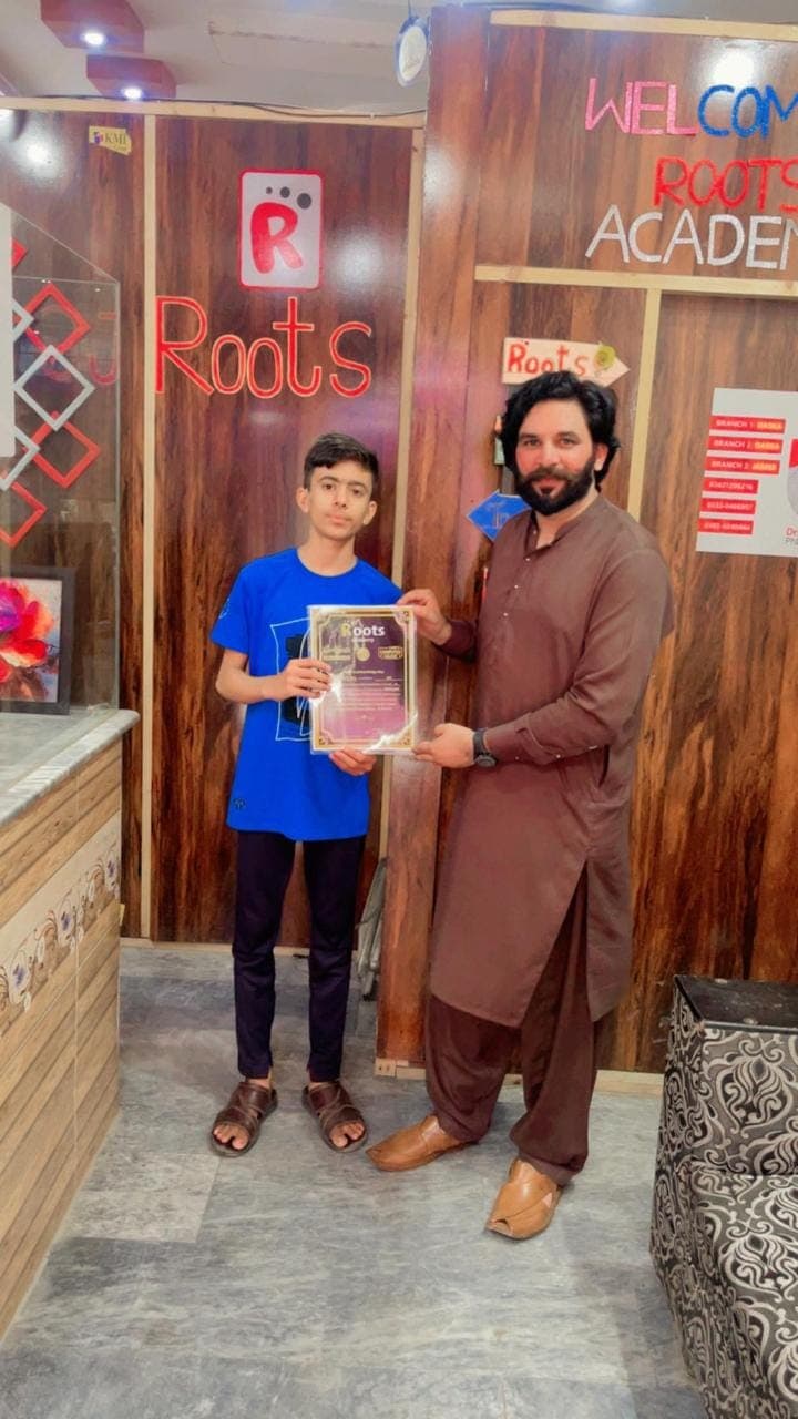 Student certificate ceremony — Daska campus — Roots Academy of Sciences Daska
