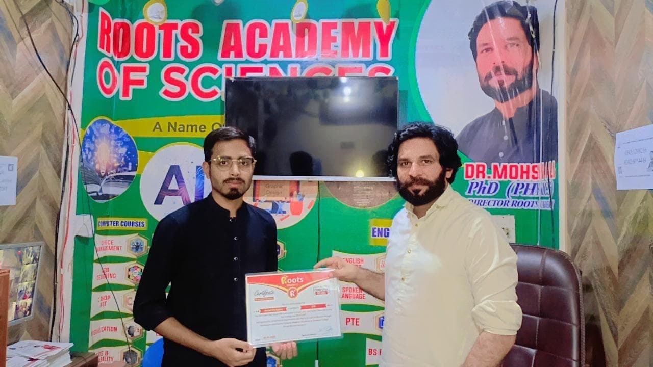 Certificate ceremony at Roots Academy of Sciences — Daska campus
